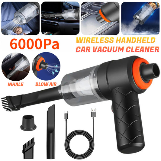 2 In1 Aspiradora Para Carro Autos Portatil Mini Recargable Mano Soplador De Aire