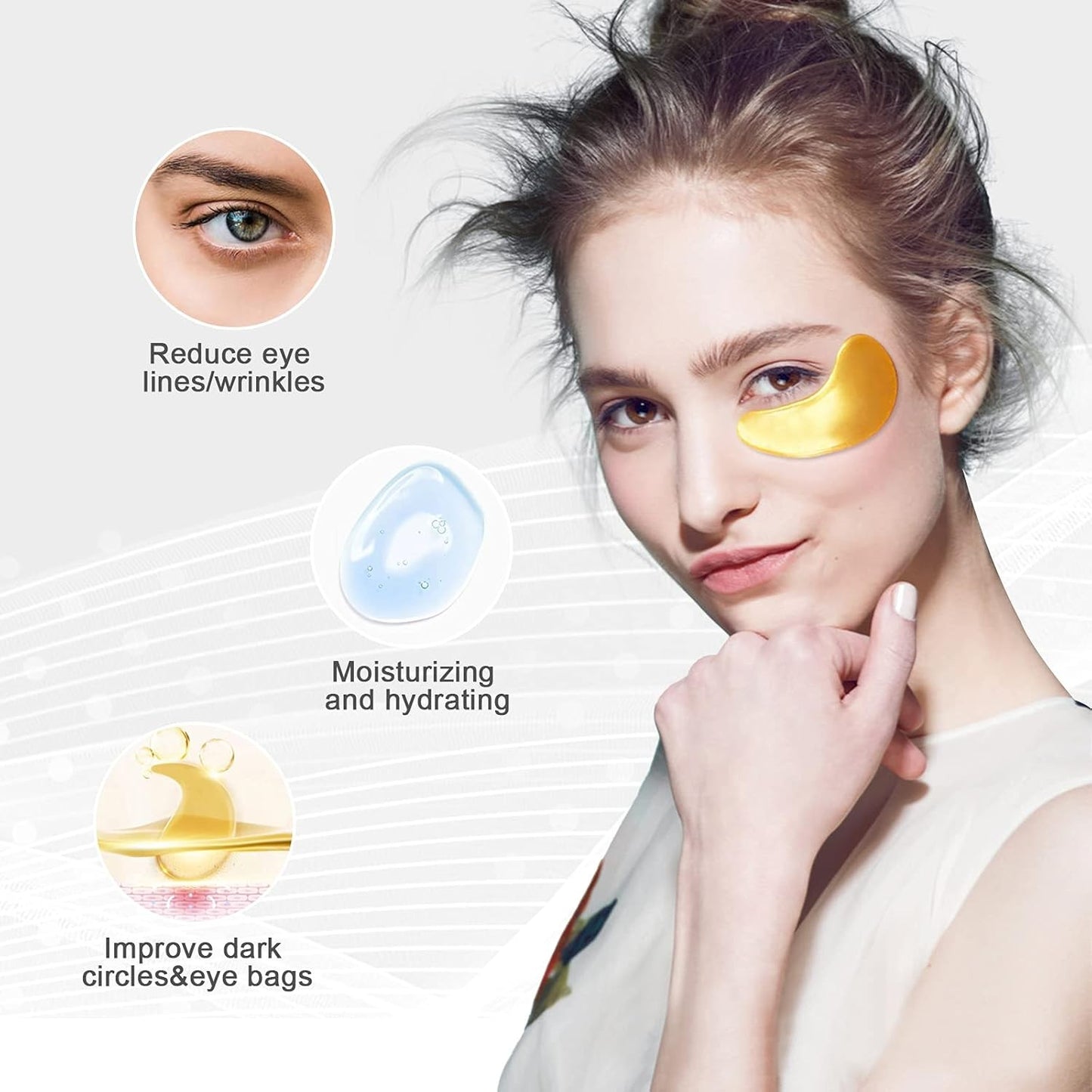 Parches De Colageno Desaparece Las Ojeras De Ojos Y La Arrugas Rapidamente