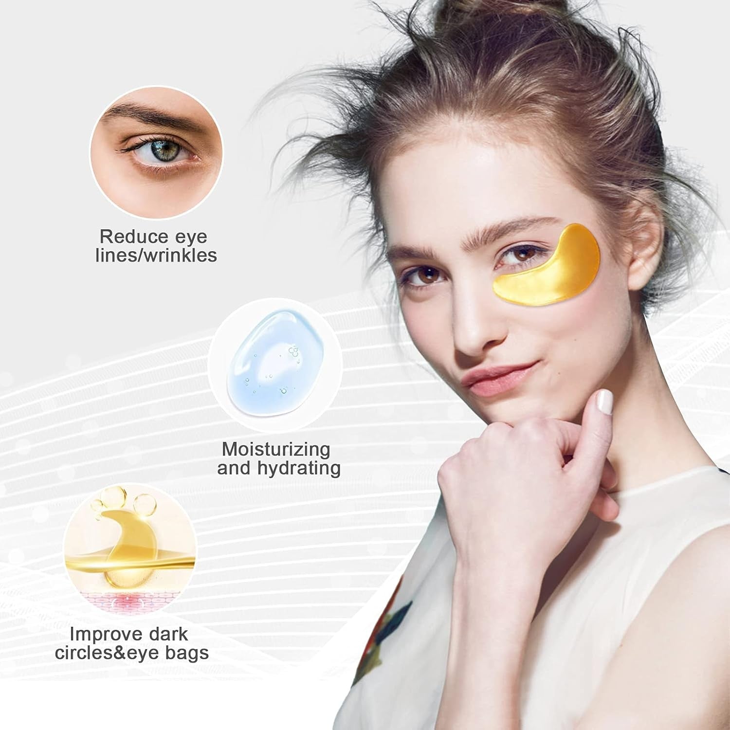 Parches De Colageno Desaparece Las Ojeras De Ojos Y La Arrugas Rapidamente
