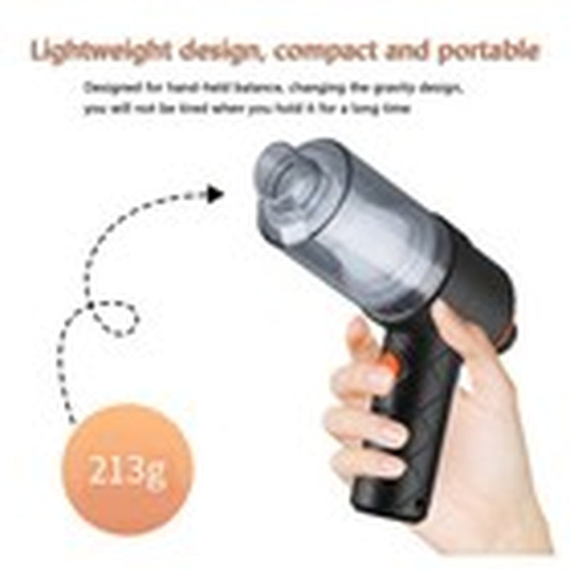 2 In1 Aspiradora Para Carro Autos Portatil Mini Recargable Mano Soplador De Aire