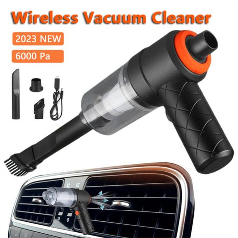 2 In1 Aspiradora Para Carro Autos Portatil Mini Recargable Mano Soplador De Aire