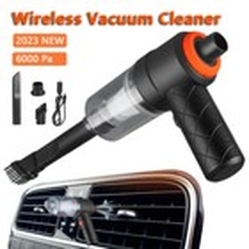2 In1 Aspiradora Para Carro Autos Portatil Mini Recargable Mano Soplador De Aire