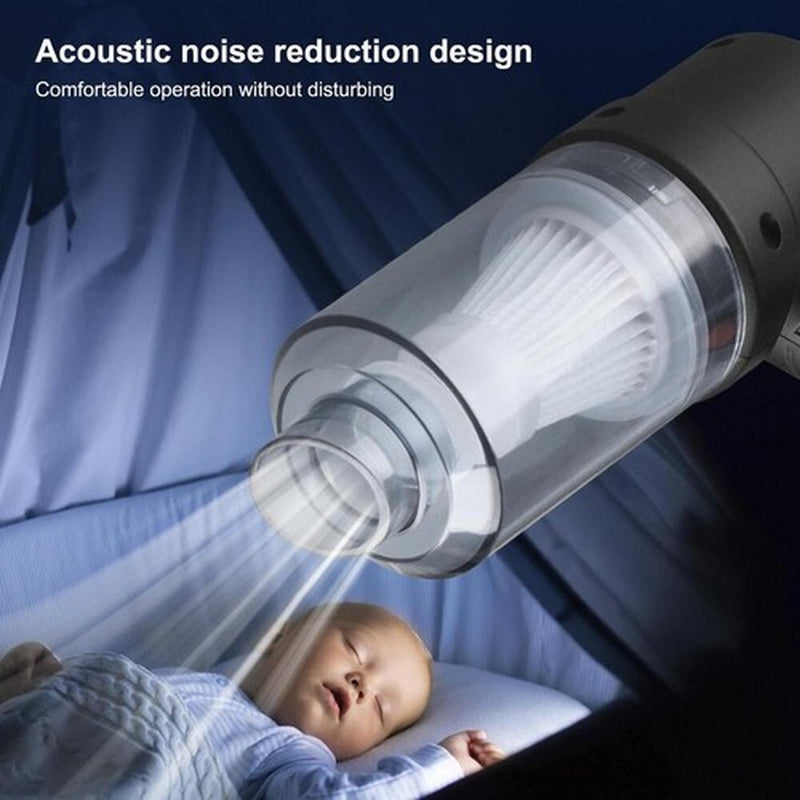 2 In1 Aspiradora Para Carro Autos Portatil Mini Recargable Mano Soplador De Aire