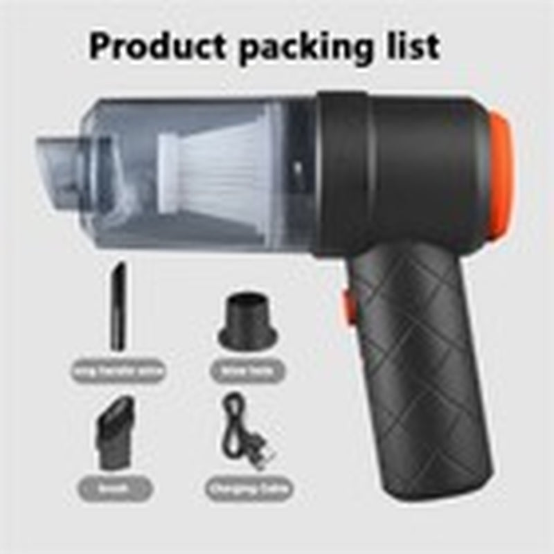 2 In1 Aspiradora Para Carro Autos Portatil Mini Recargable Mano Soplador De Aire